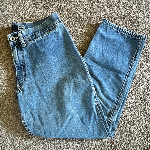 Vintage Levi's Silver Tab Jeans Light Wash‎ Denim Relaxed Fit Cotton Size 11 - Picture 1 of 6
